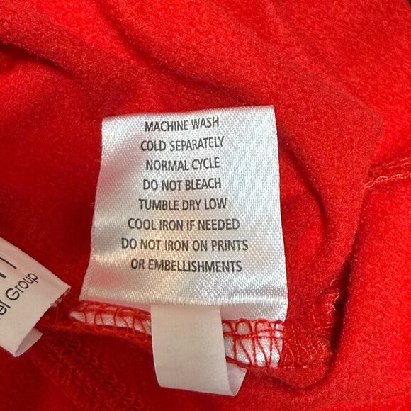 NFL Team Apparel Womens Super Bowl LI 51 Red Quarter Zip Pullover Small - Picture 4 of 9